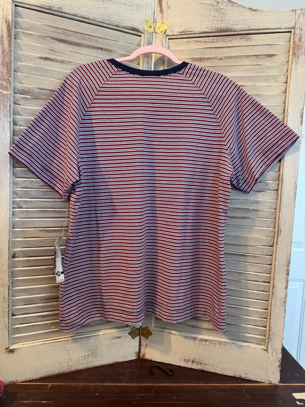 VTG Jantzen Classics NWT Striped Stretch V-Neck Tee XL - Picture 6 of 8